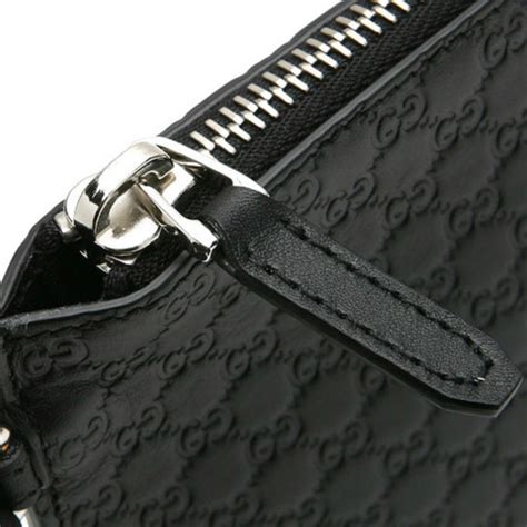 Gucci GG Micro Web Wristlet/ Clutch With Retractable Strap